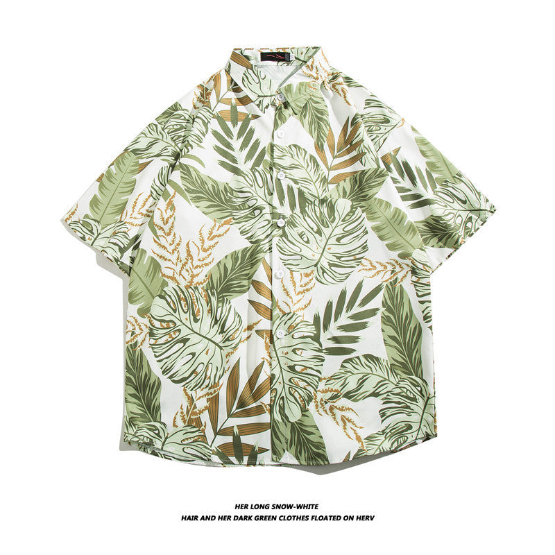 Camicia estiva hawaiana uomo